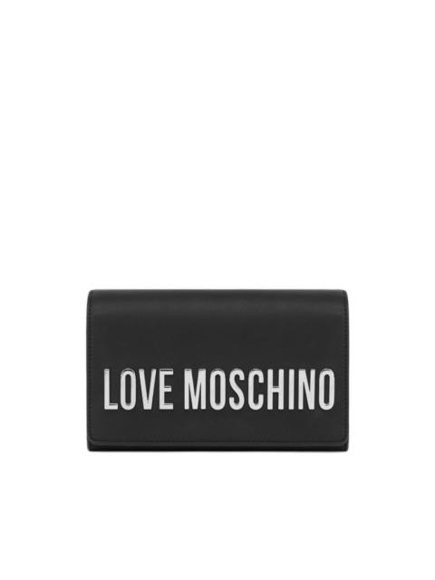 Moschino Maxibolso lettering chain shoulder bag