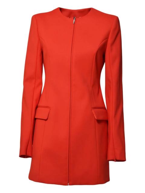 MSGM zip flap-pocket mini dress