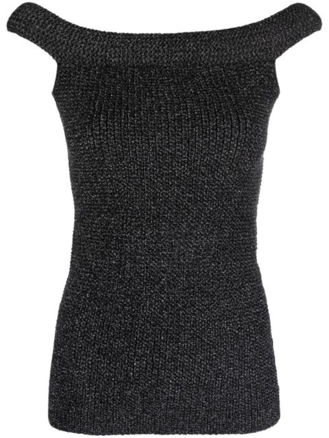Totême Dirana metallic knitted top