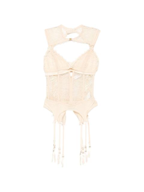 Zimmermann lace-trim corset top