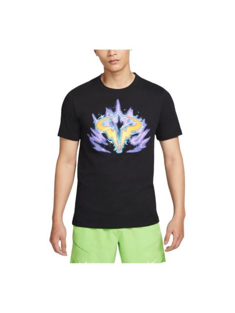 Nike NikeCourt Dri-FIT Rafa Tennis T-Shirt Asia Sizing 'Black' FV8437-010