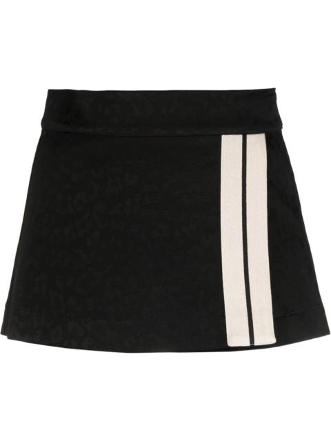Palm Angels leopard-print A-line miniskirt