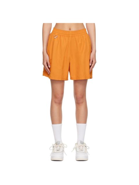 Nike Orange Embroidered Shorts