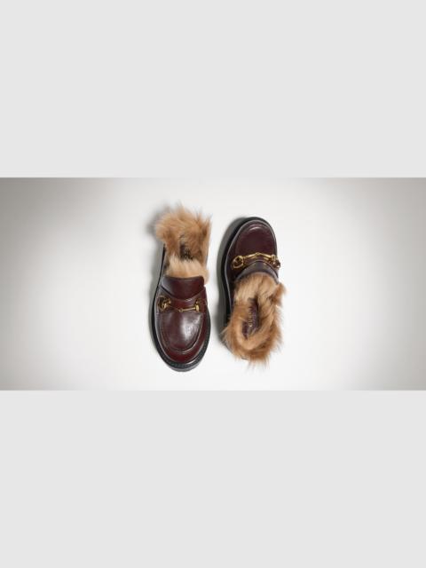 GUCCI Women's mule with Horsebit and lug sole