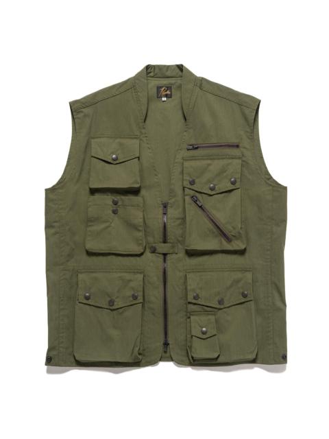 NEEDLES Field Vest - C/N Oxford Cloth Olive