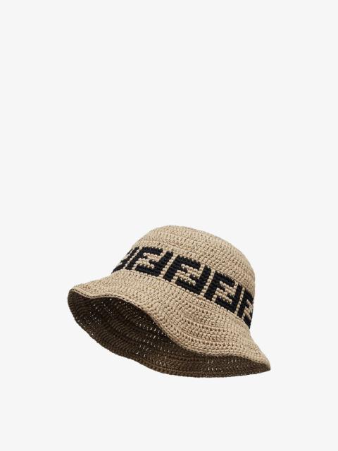 Beige cotton hat