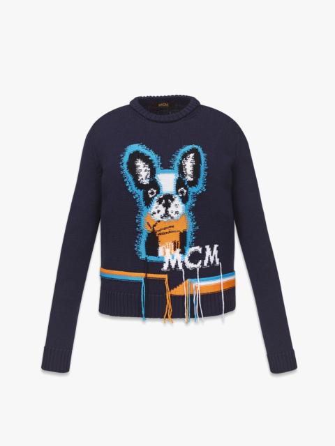 MCM Women’s Intarsia M Pup Sweater in Wool