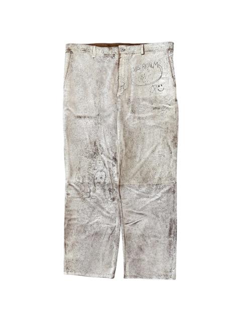 Paly The Realm Painted Suede Jeans "Cream" PHTRPSJC