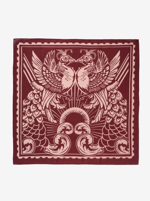 Iron Heart FELIX GREEN ORGANIC COTTON "HERA AND JUNO I" BANDANA - RED