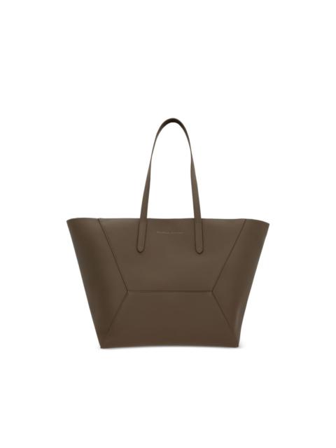Brunello Cucinelli geometric panels tote bag