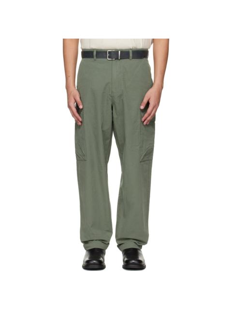 Barbour Khaki Spey Poplin Relaxed Cargo Pants