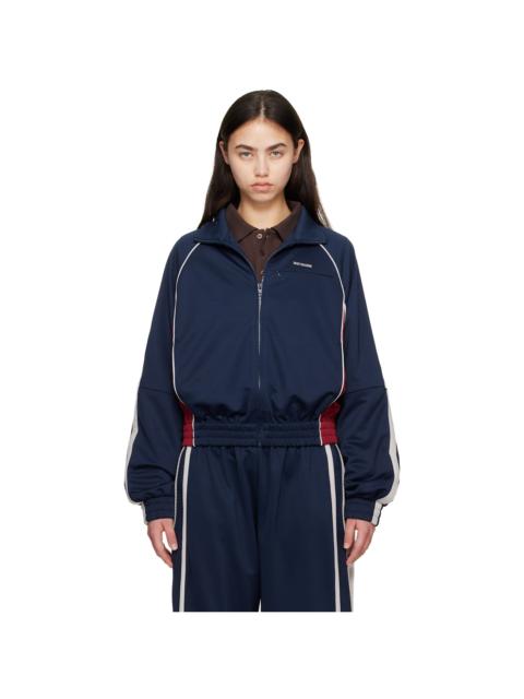 We11done Navy Color-Block Track Jacket