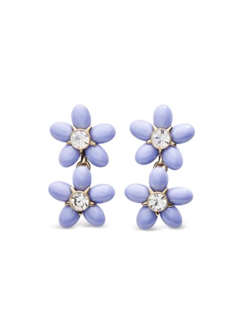 CAROLINA HERRERA Double Flower Drop earrings