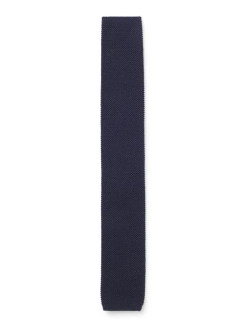 BOSS JACQUARD-PATTERNED TIE IN PURE WOOL