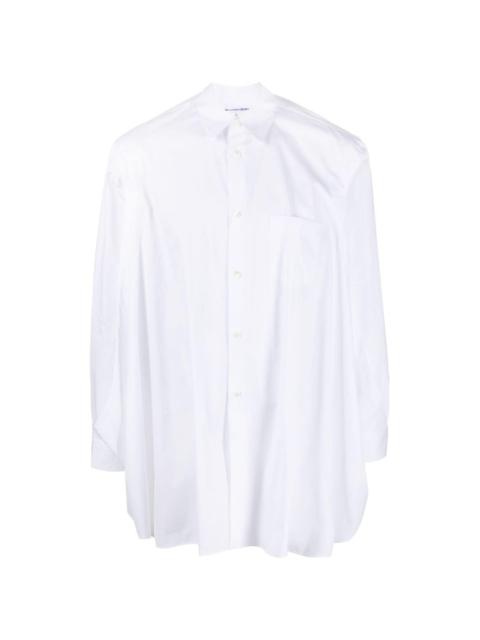 side-slits cotton shirt