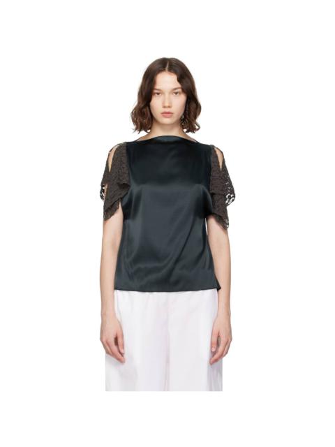 BASERANGE Navy Olin Blouse