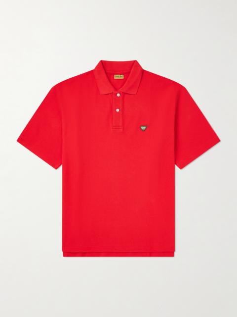 Human Made Logo-Appliquéd Cotton-Piqué Polo Shirt