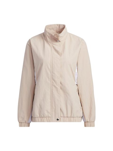 adidas (WMNS) adidas Must Have Word Jacket 'Beige' HY2878