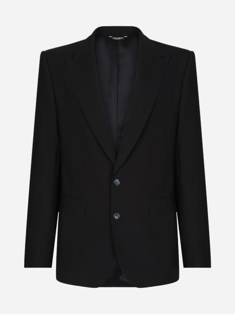 Stretch wool Martini-fit suit