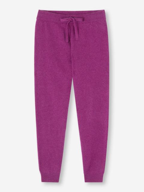 Derek Rose Women's Track Pants Daphne Cashmere Purple