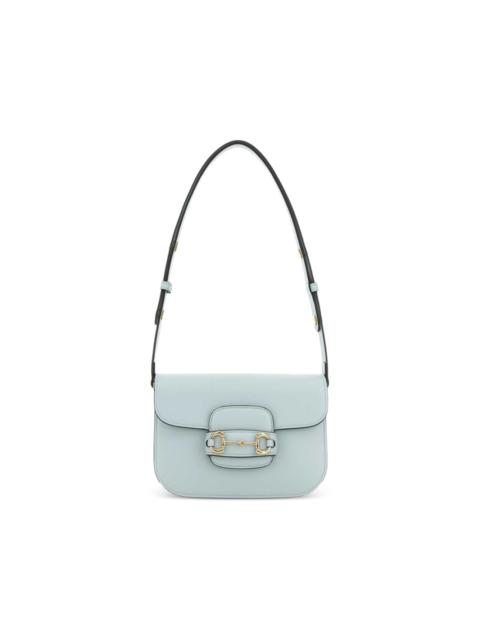 GUCCI horsebit leather shoulder bag