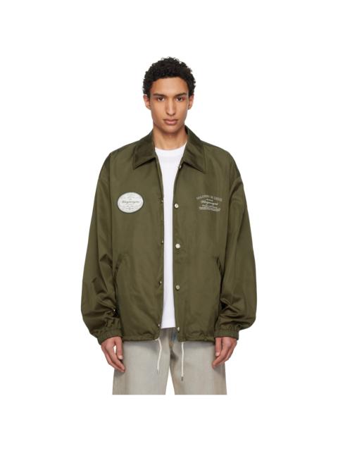 Wooyoungmi Khaki Nylon Coach Jacket