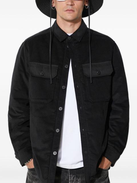 Neil Barrett button-fastening corduroy shirt jacket