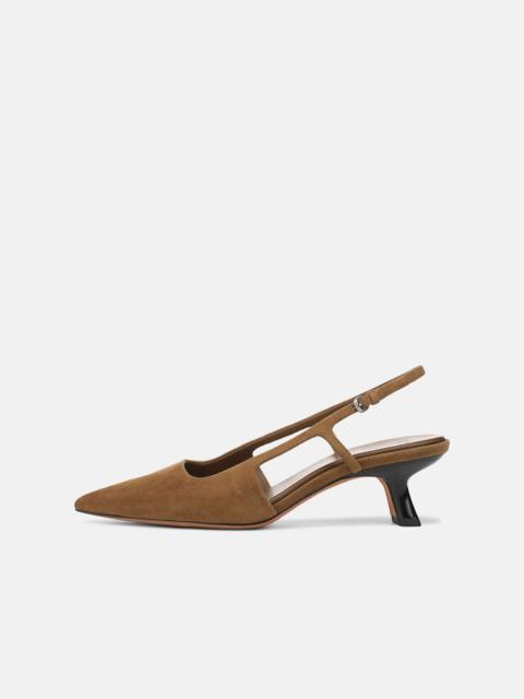 Vince Bianca Suede Slingback Heel