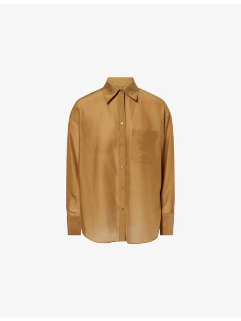 TWP Big Joe Oversized Cotton and Silk-Blend Shirt