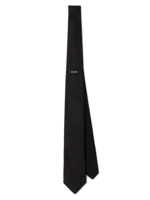 Prada Men's Silk Tie - Black