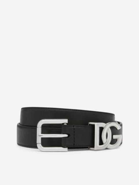 Dolce & Gabbana Calfskin belt with DG logo