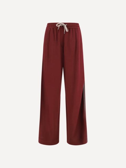 Brunello Cucinelli Cotton and silk track Pants