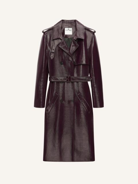 courrèges VINYL TRENCH COAT