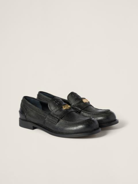 Miu Miu Calfskin penny loafers