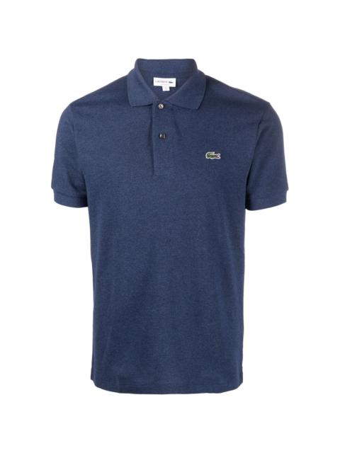 LACOSTE logo-patch short-sleeve polo shirt