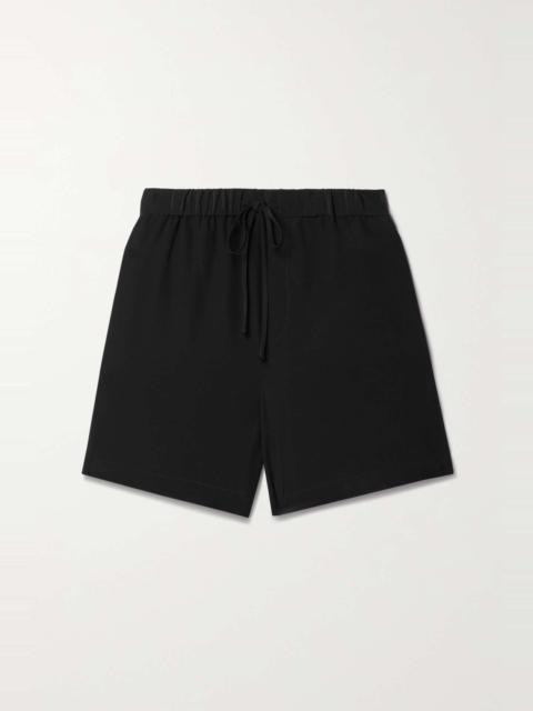 NILI LOTAN Frances silk-crepe shorts