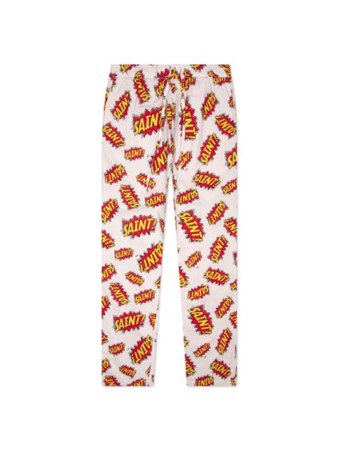 SAINT M×××××× POW PAJAMA PANT - WHITE
