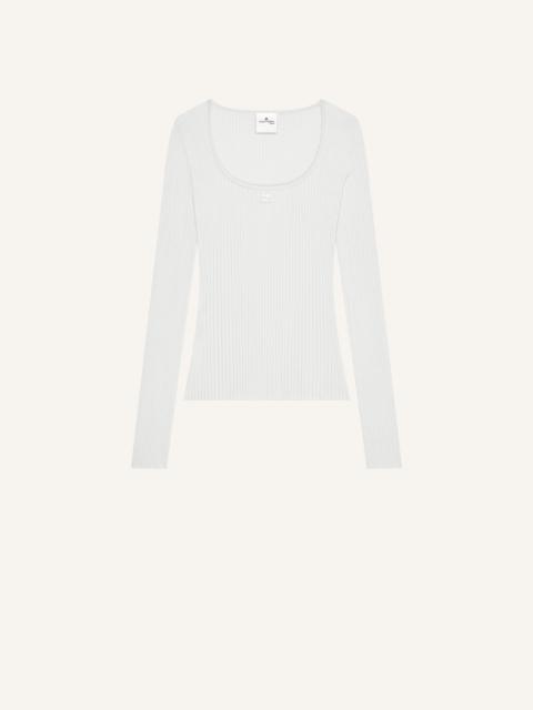 courrèges HERITAGE RIB KNIT TOP