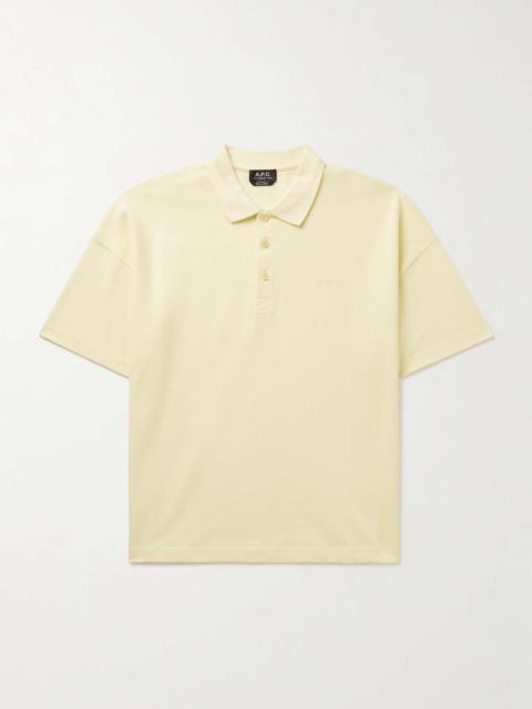 Antoine Oversized Logo-Embroidered Cotton Polo Shirt