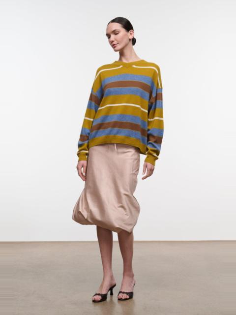 STAUD STAUD SPENCER CASHMERE SWEATER CANYON STRIPE