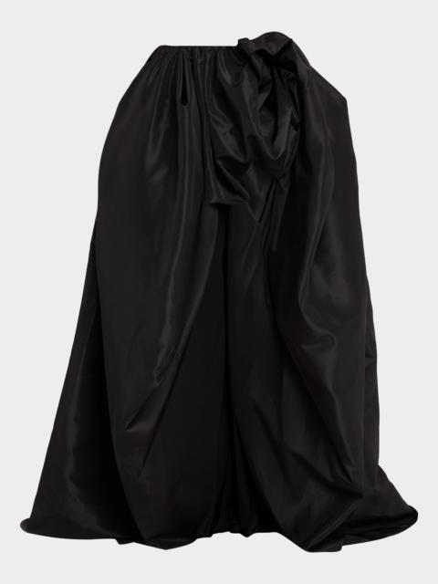 AKNVAS Jami Hand-Draped Taffeta Skirt