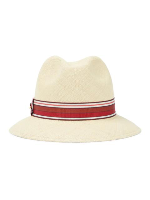 The Suitcase Stripe Ingrid straw panama hat