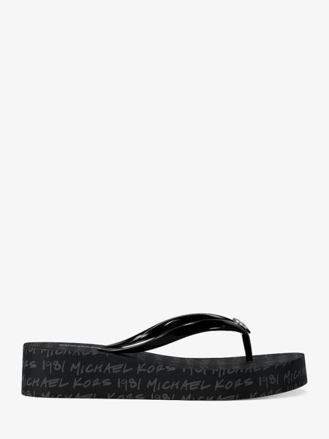 MICHAEL KORS Bedford Logo Flip Flop