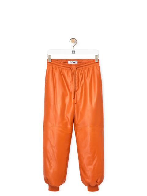 Loewe Puffer jogging trousers in nappa