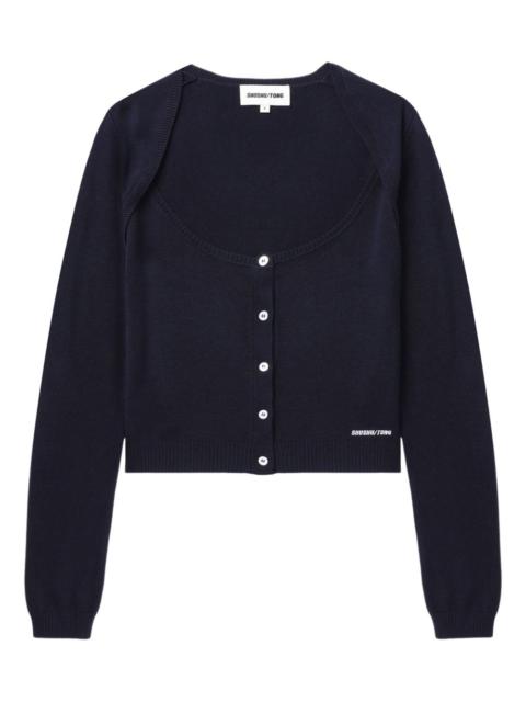 SHUSHU/TONG silk-cashmere cardigan