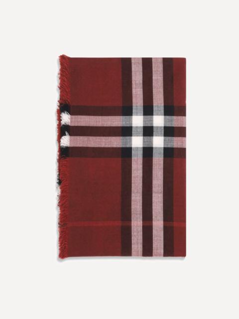 Burberry Reversible Check wool and silk Scarf