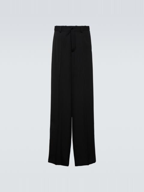 BALENCIAGA Wool wide-leg pants
