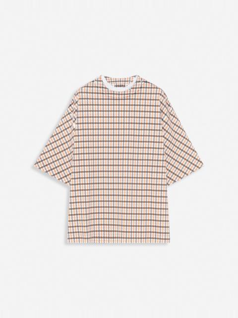 Lanvin OVERPRINTED OVERSIZED T-SHIRT WITH LANVIN PARIS EMBROIDERY