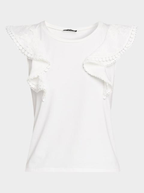 GENERATION LOVE Dana Lace Ruffle Tee