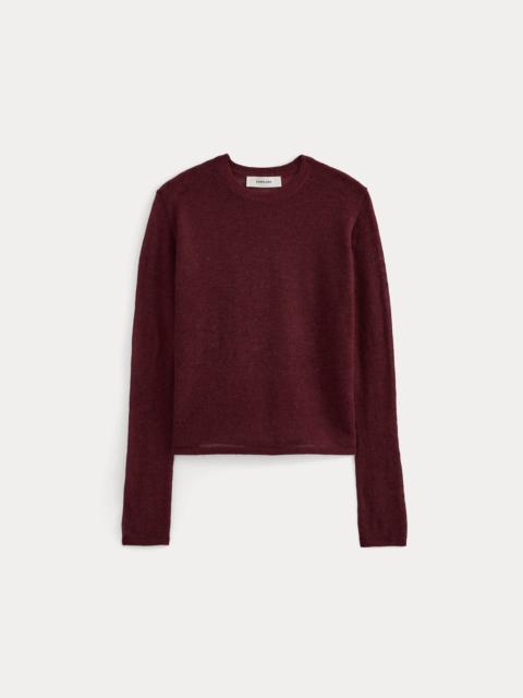 EVERLANE AIR ALPACA LONG-SLEEVE SLIM CREW